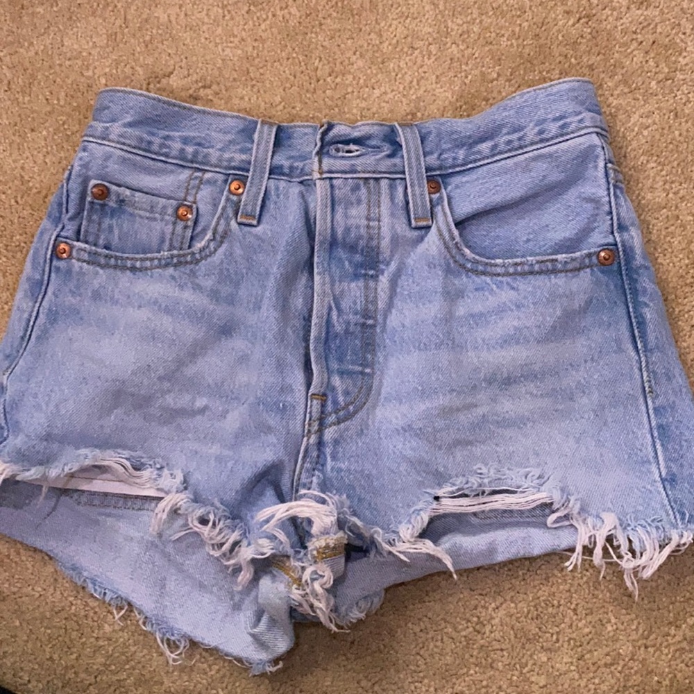 Levi’s 501 High Rise Denim Shorts